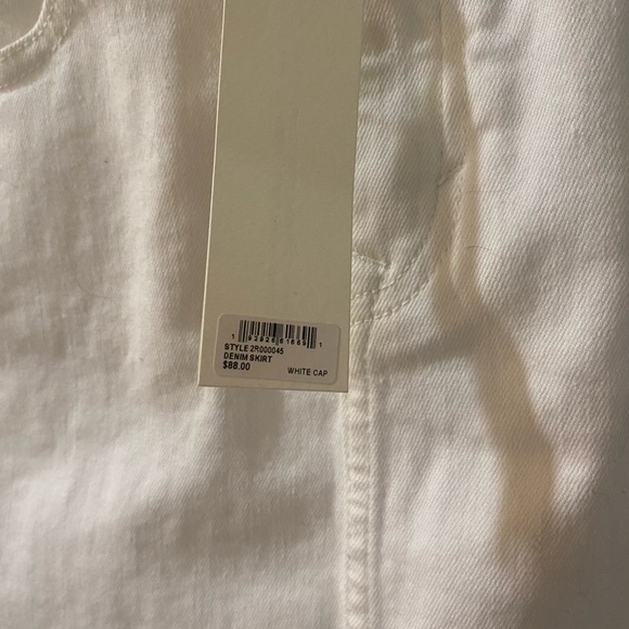New White Cap white denim shirt with frayed hem. Adorable. - Picture 5 of 6